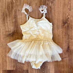 Noralee Cream Tutu Leotard Size 4